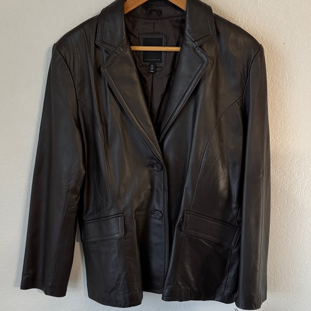 🆕 JLC‎ Leather Blazer